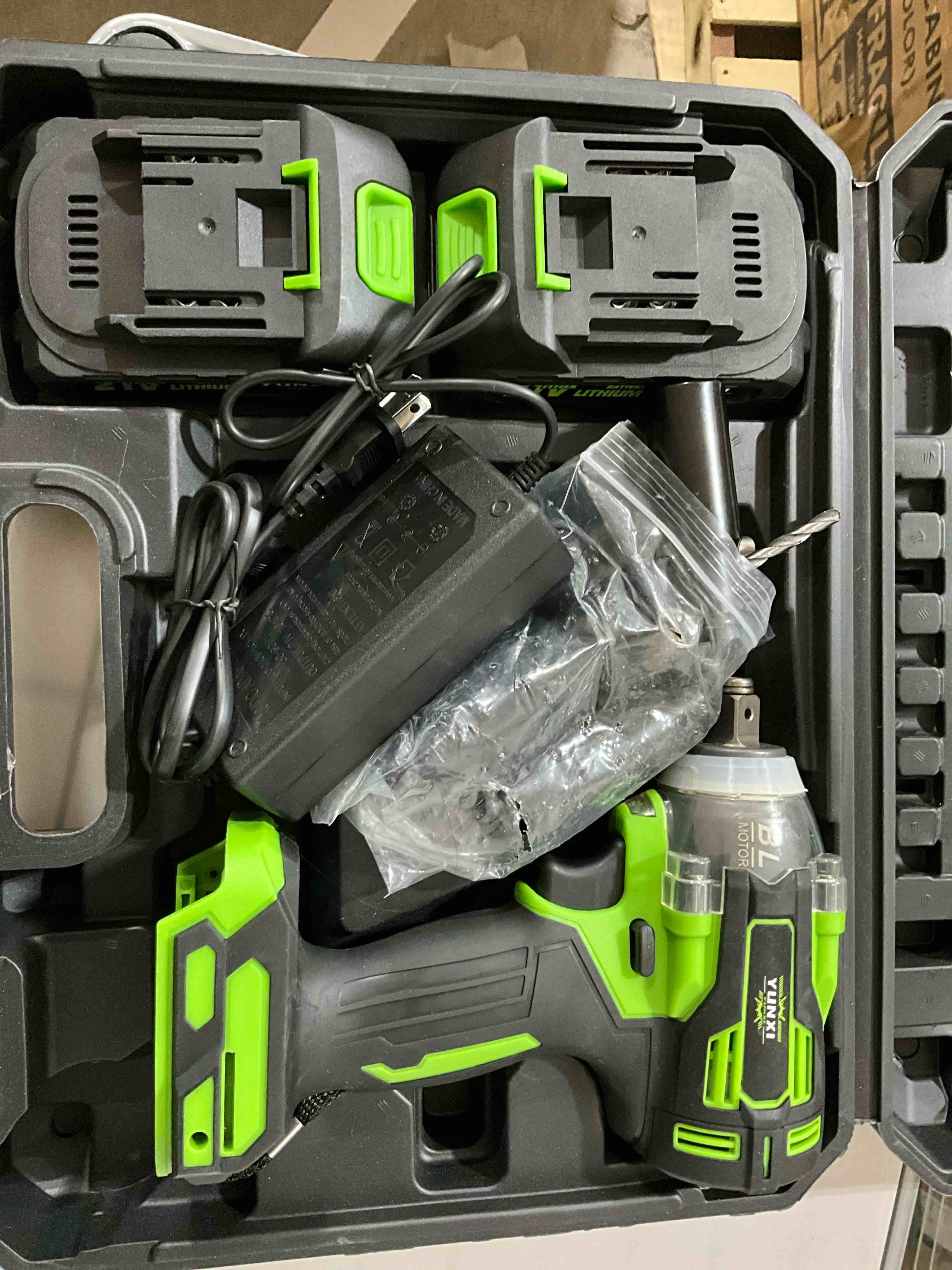 Cordless Impact Wrench 18V 4Ah Lithium-ion 1/2"Sq Drive