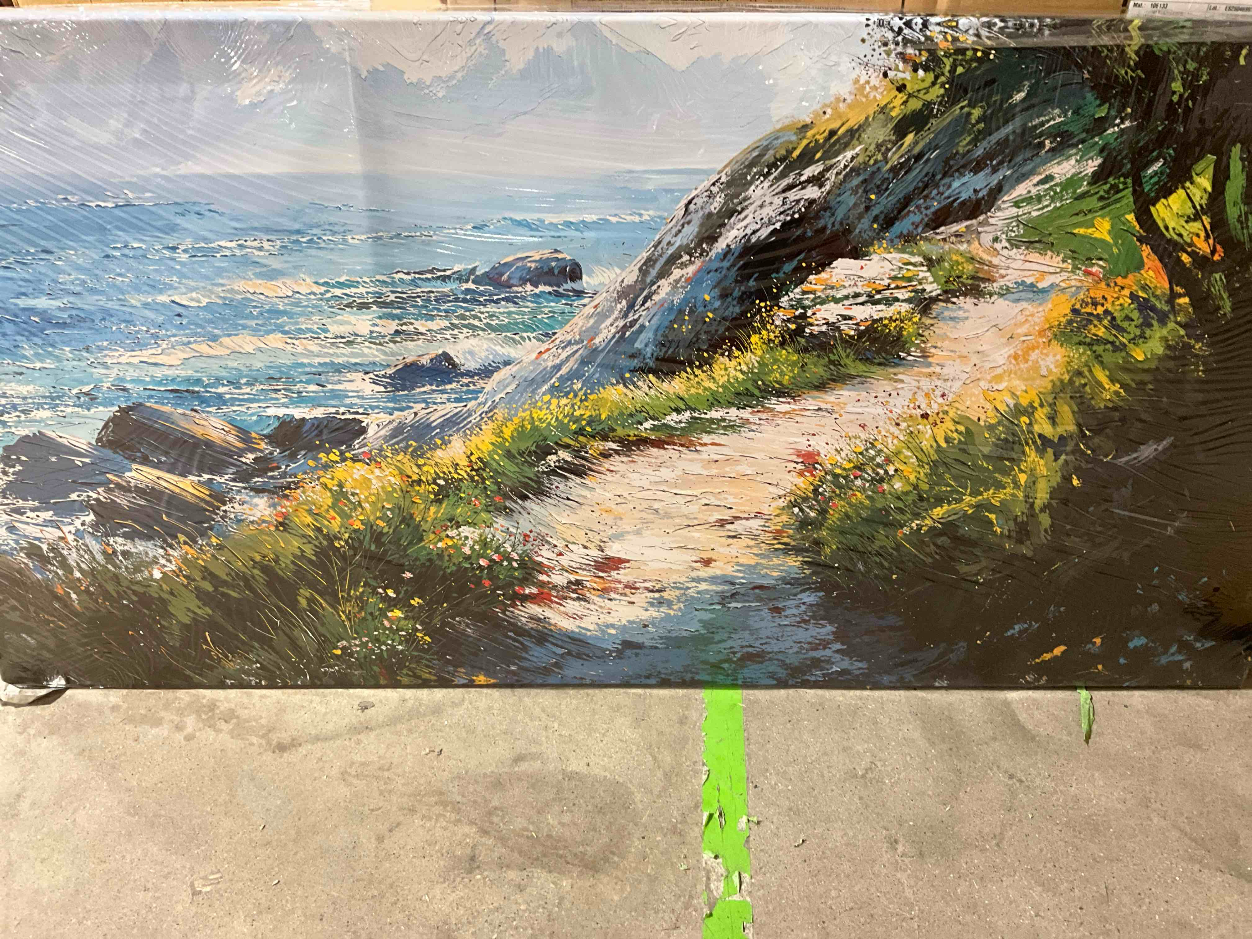 Beach Landscape Digital Wall Art Canvas – Mediterranean Seaside Print