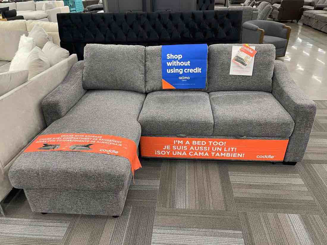 Coddle Aria Fabric Storage Chaise Only 