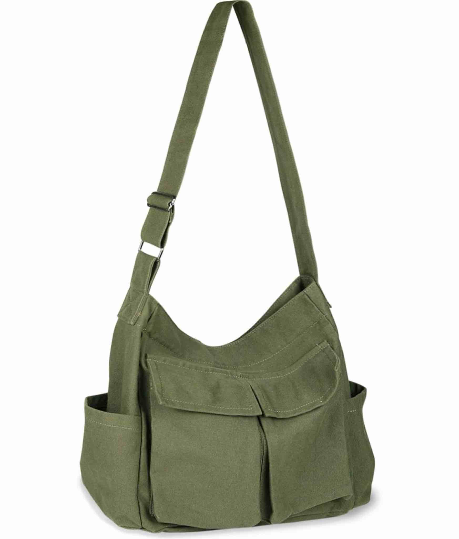 Tote Hobo Crossbody Messenger Bag with Multiple Pockets - Casual Shoulder Bag for Women & Men