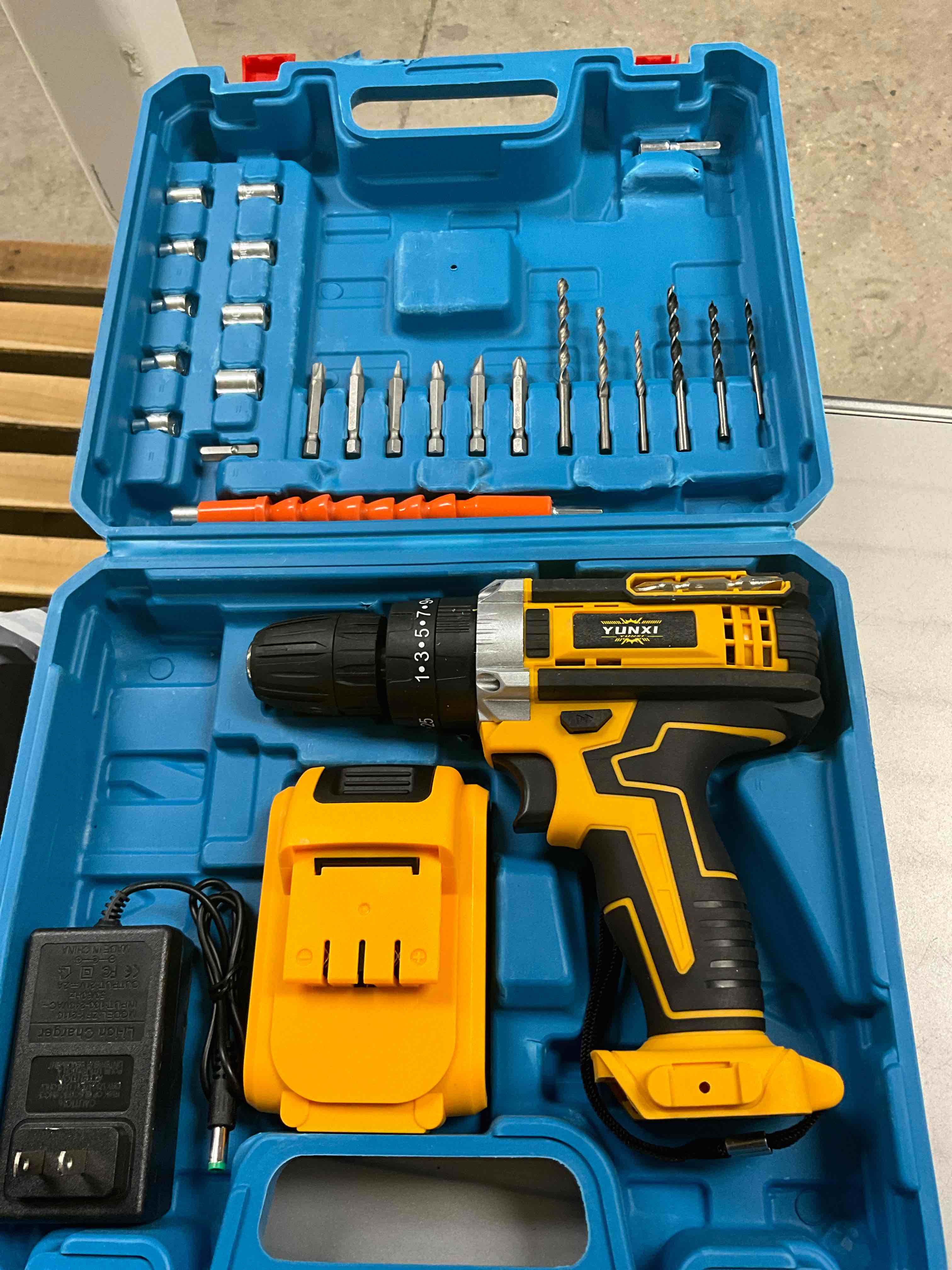 21V Electric Drill Driver Set 34IN1 Impact Cordless Screwdriver Combo Power Tool