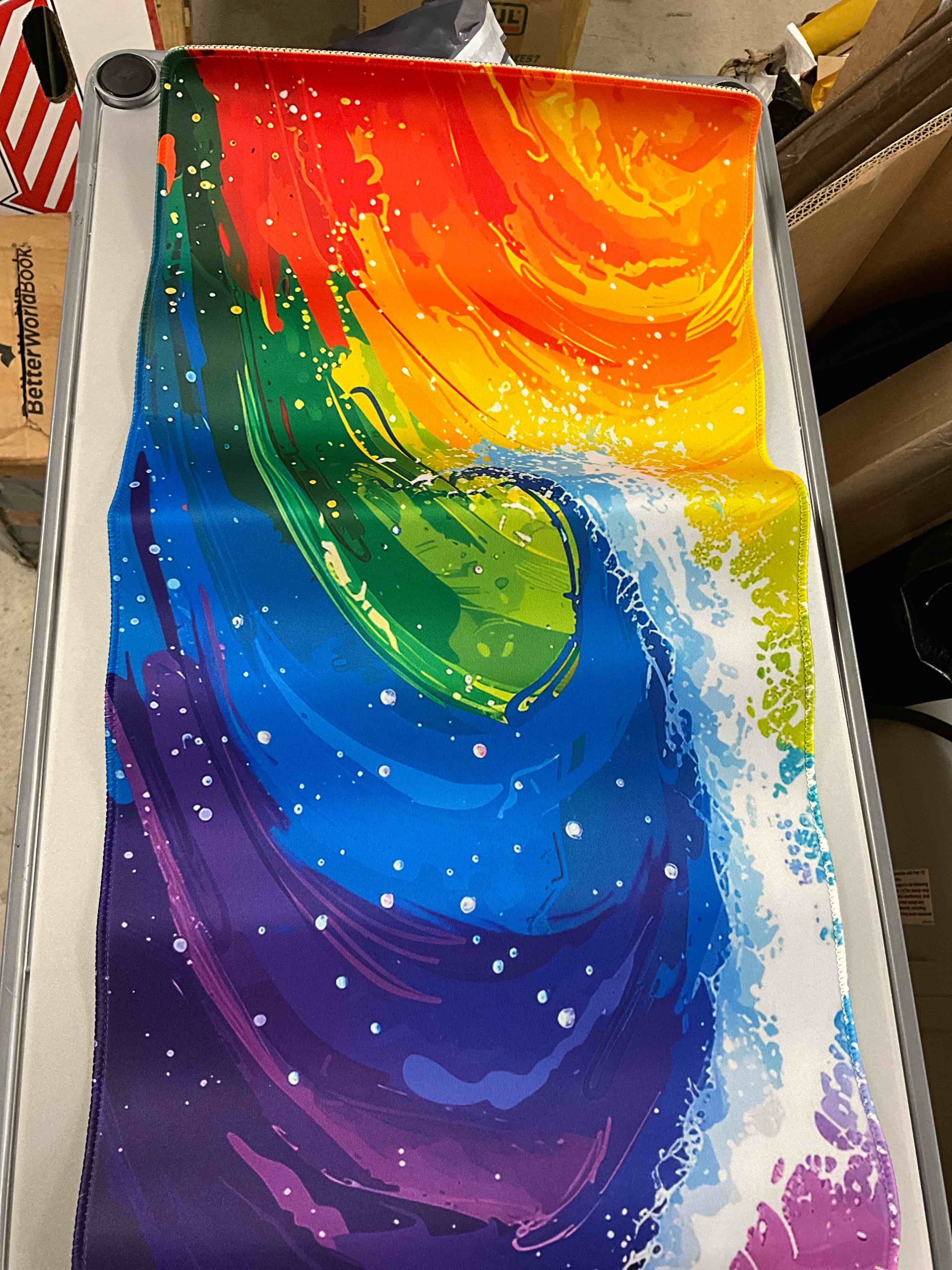 Abstract Paint Gaming Mouse Pad, Large XXL Mouse Pad Gaming, Colored Gaming Desk Mat