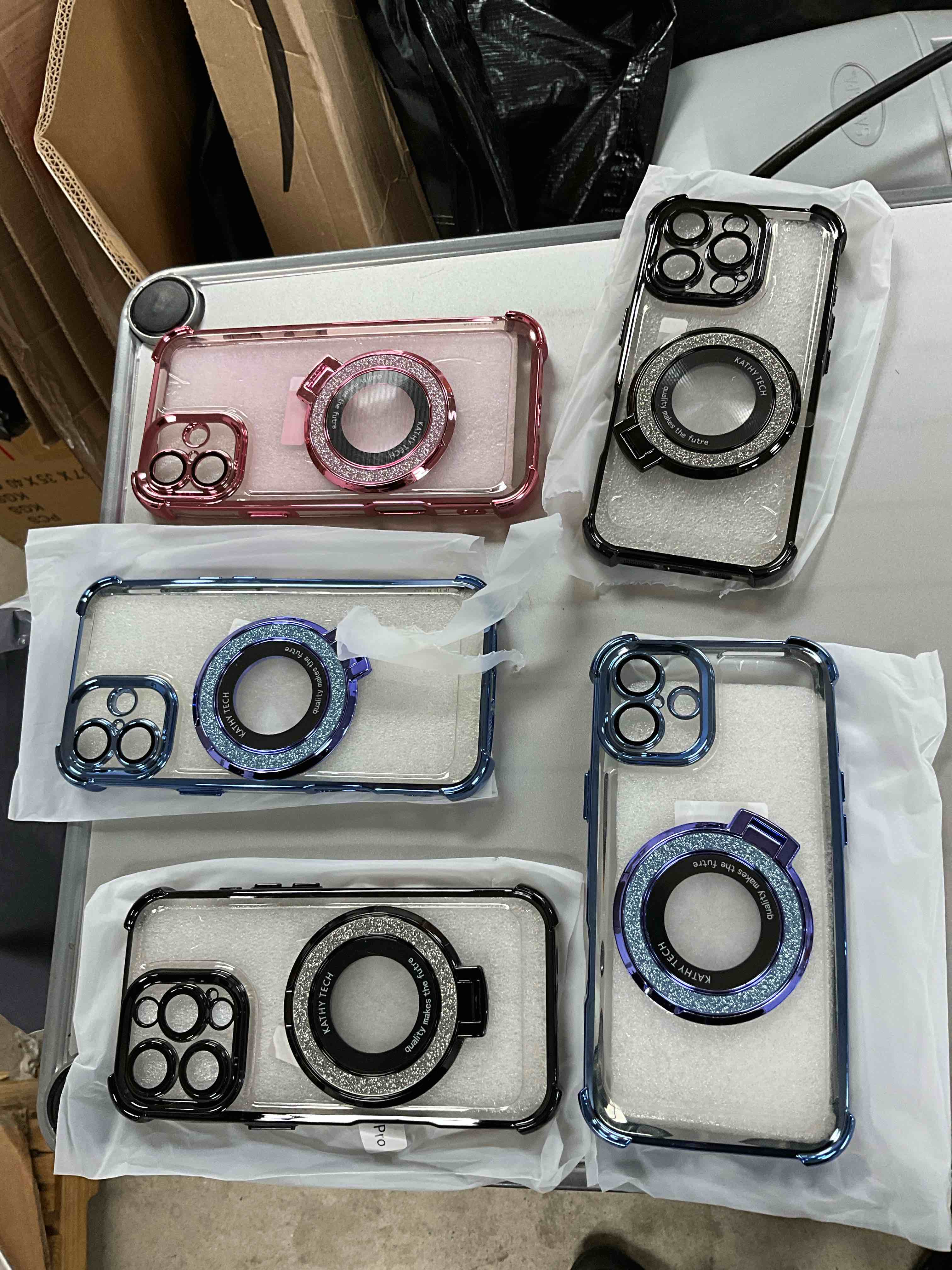 Assorted iPhone cases