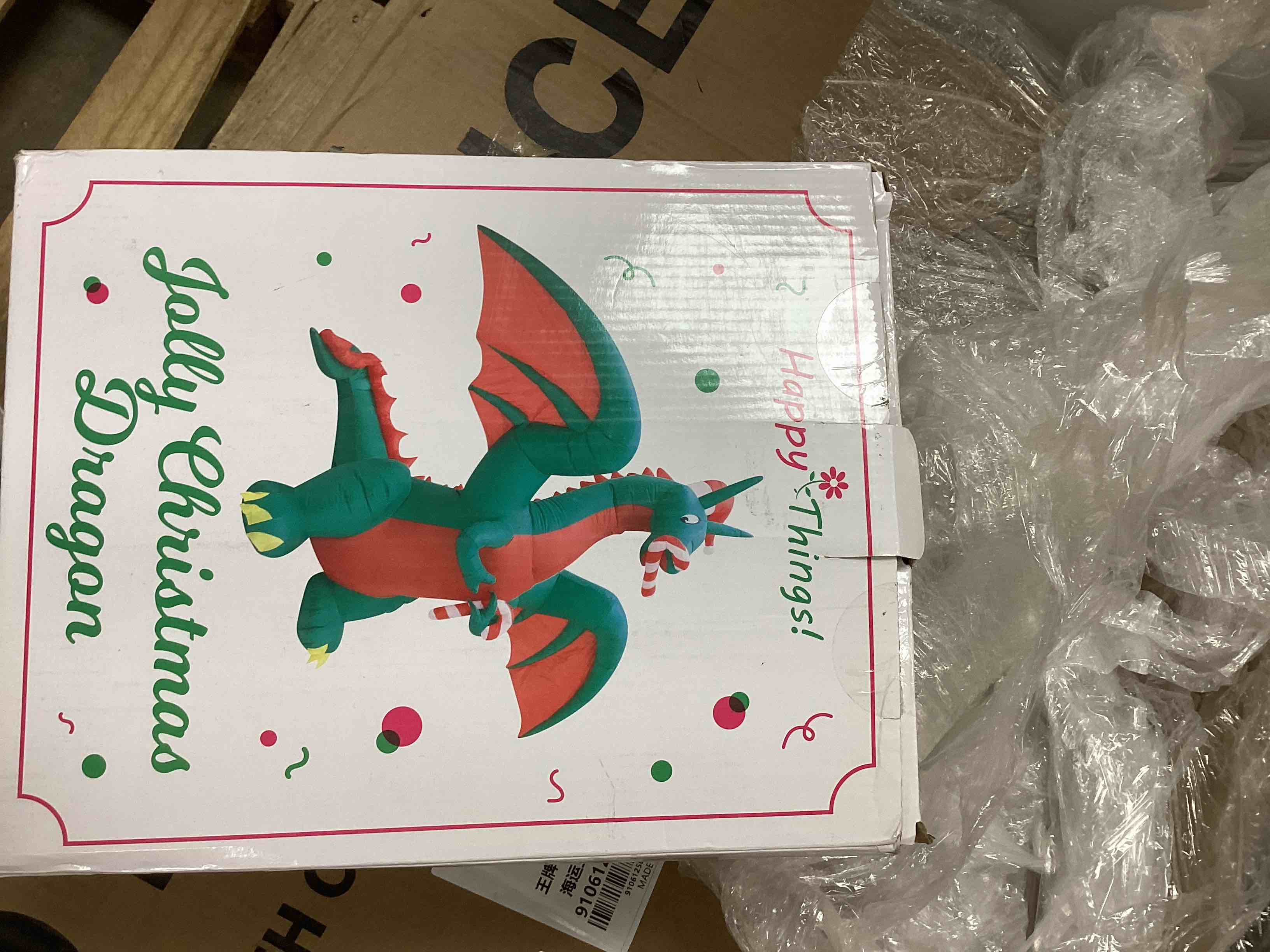 Jolly Christmas Dragon   . decoration 