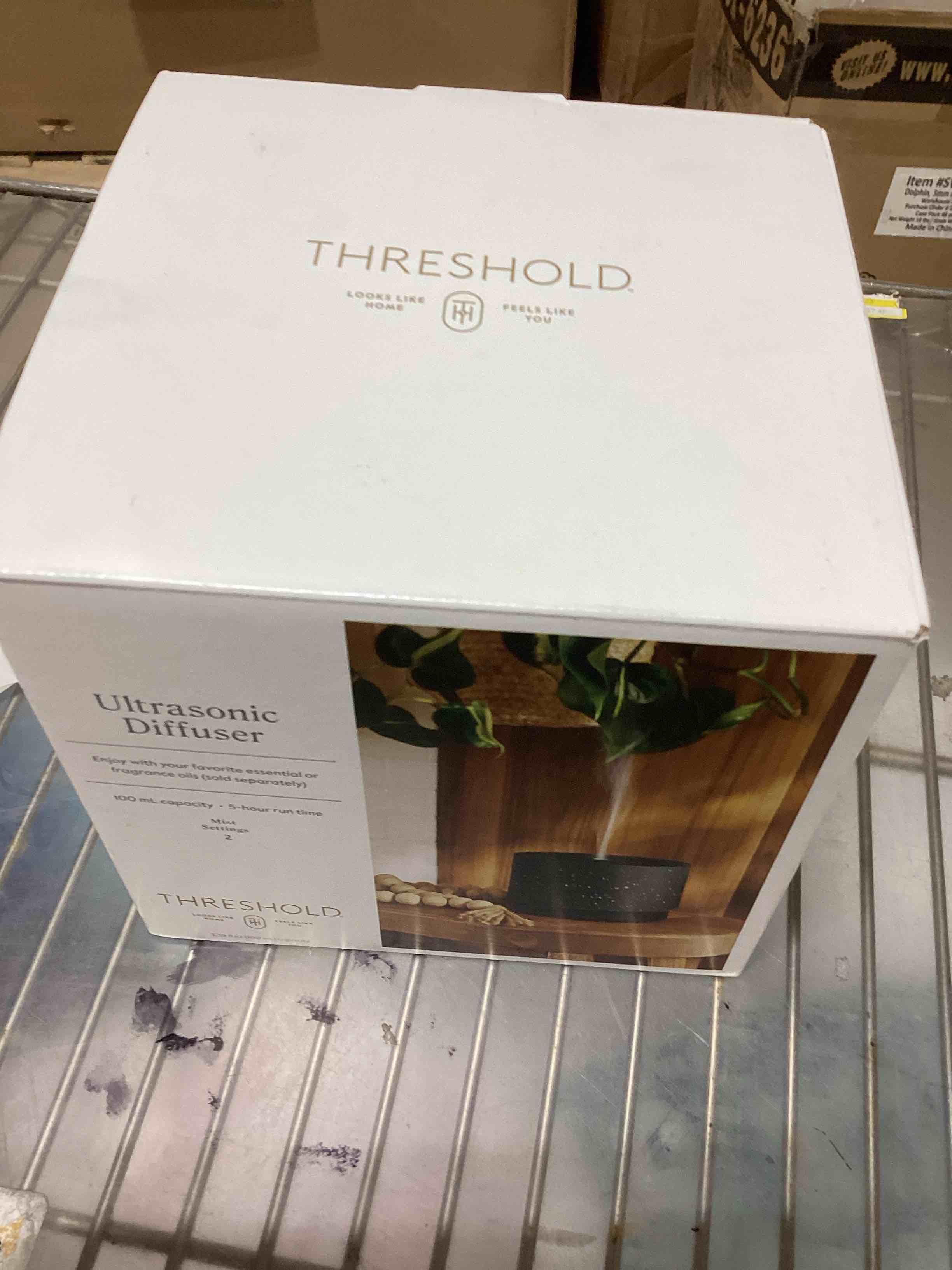 Black Terrazzo Essential Oil Diffuser - Threshold™: Ultrasonic, Aromatic Mist, Auto Shut-Off