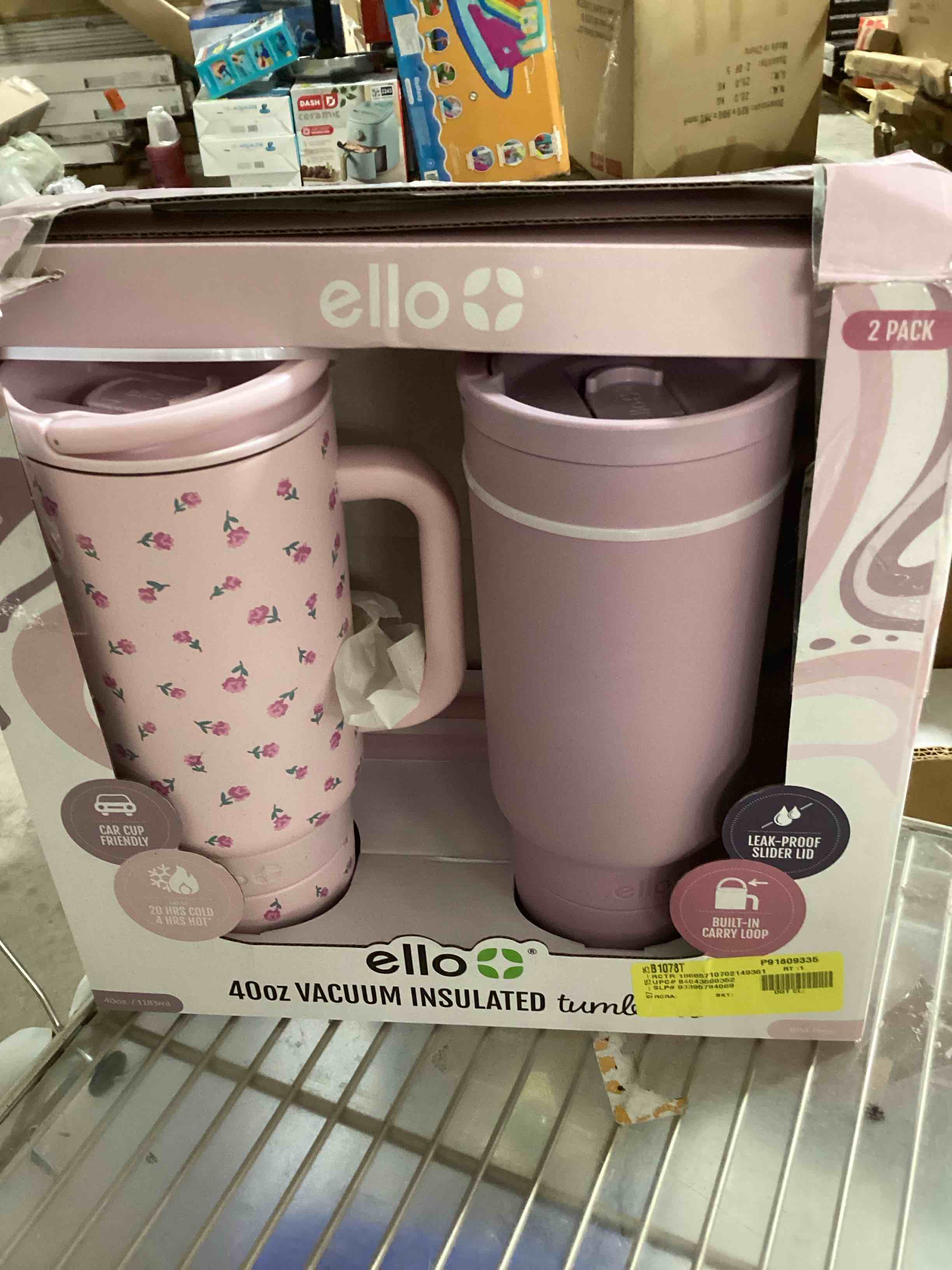 Ello Port 40-oz. Stainless Steel Tumbler with Handle, 2-Pack, Assorted Colors
