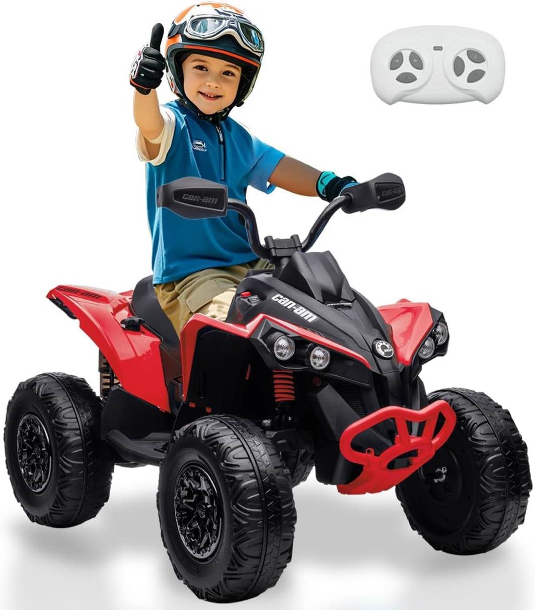 Hipicute 12V Kids Ride On Car 4 Wheeler Electric ATV Ride On Toys for Kids Ages 37-95 Months with 5M