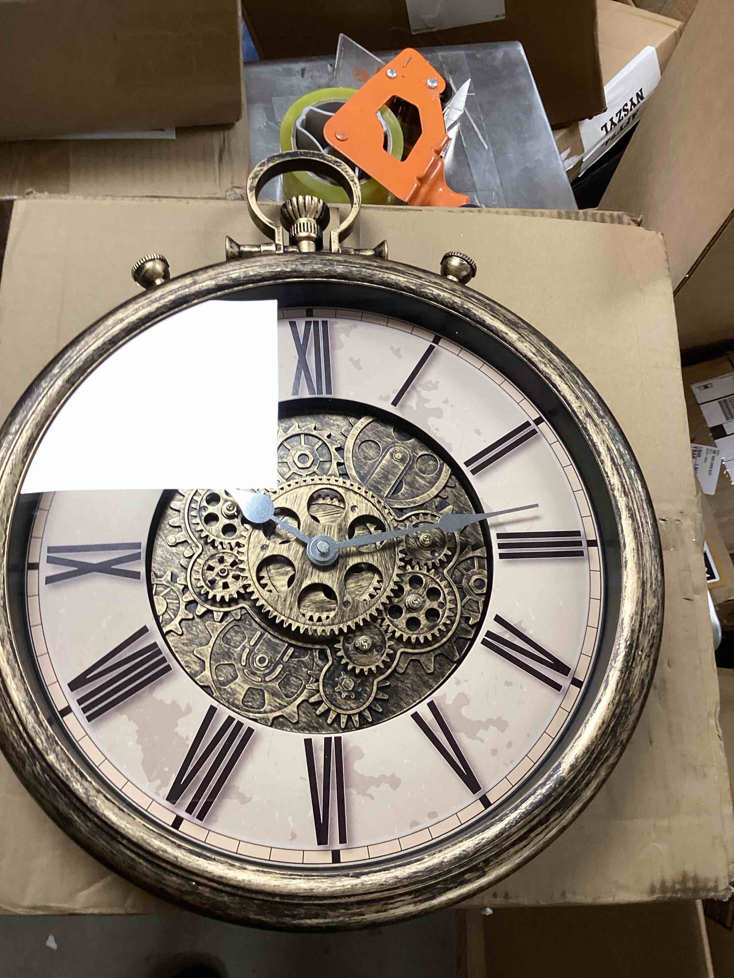 Timess Wall Clock With Clock Gear Shown Vintage And Antique