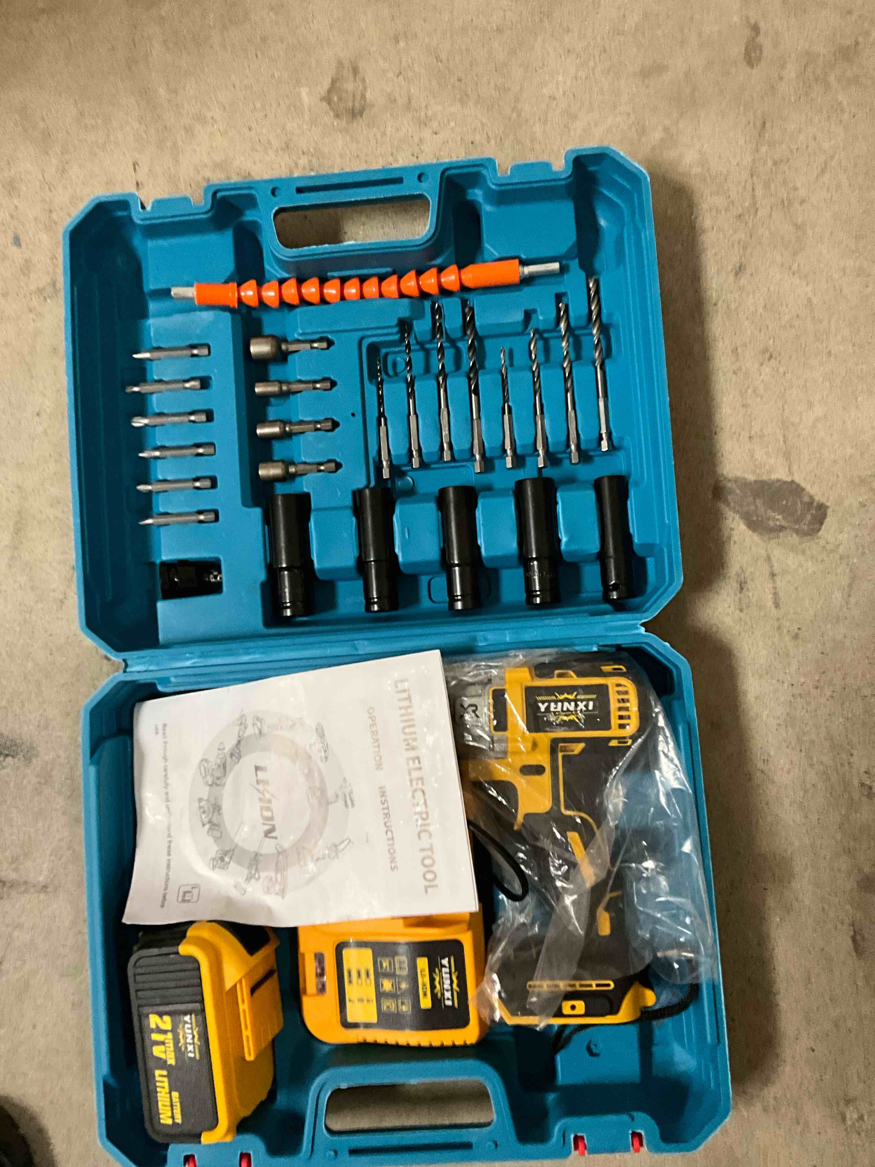 YUNXI Lithium electric drill / impact 21 V