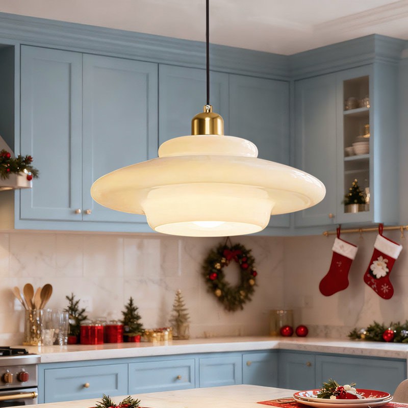 mid century pendant lamp gold Nordic