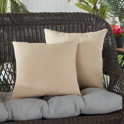 indoor/outdoor reversible throw pillow (set of 2)