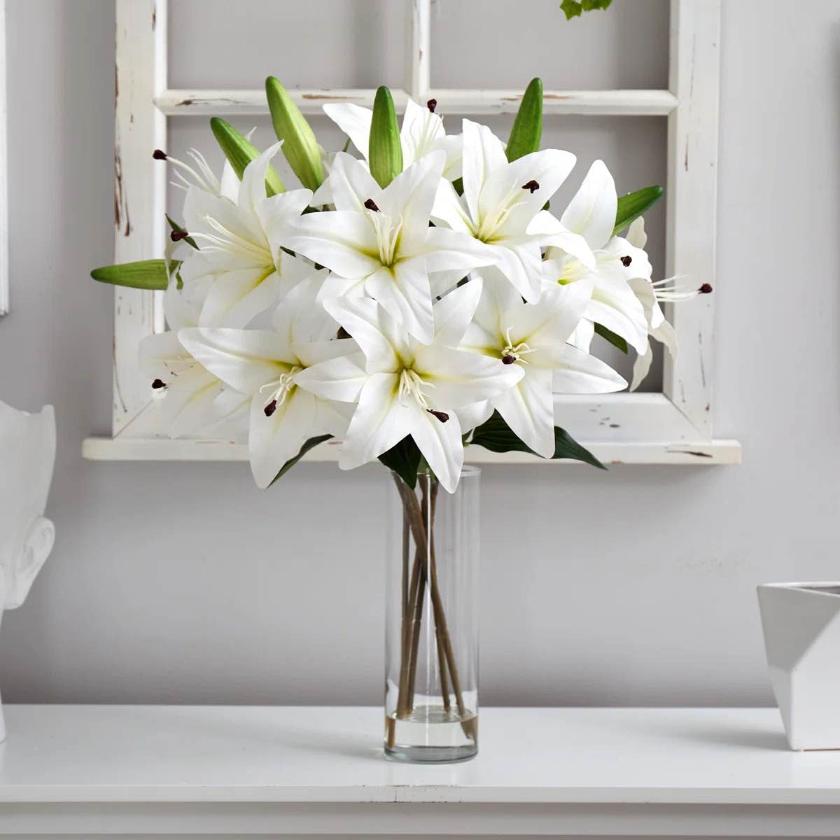 ashwood lilies floral arrangement in vase