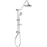 Kauai lll 8-in rain shower head shower system with slide bar 