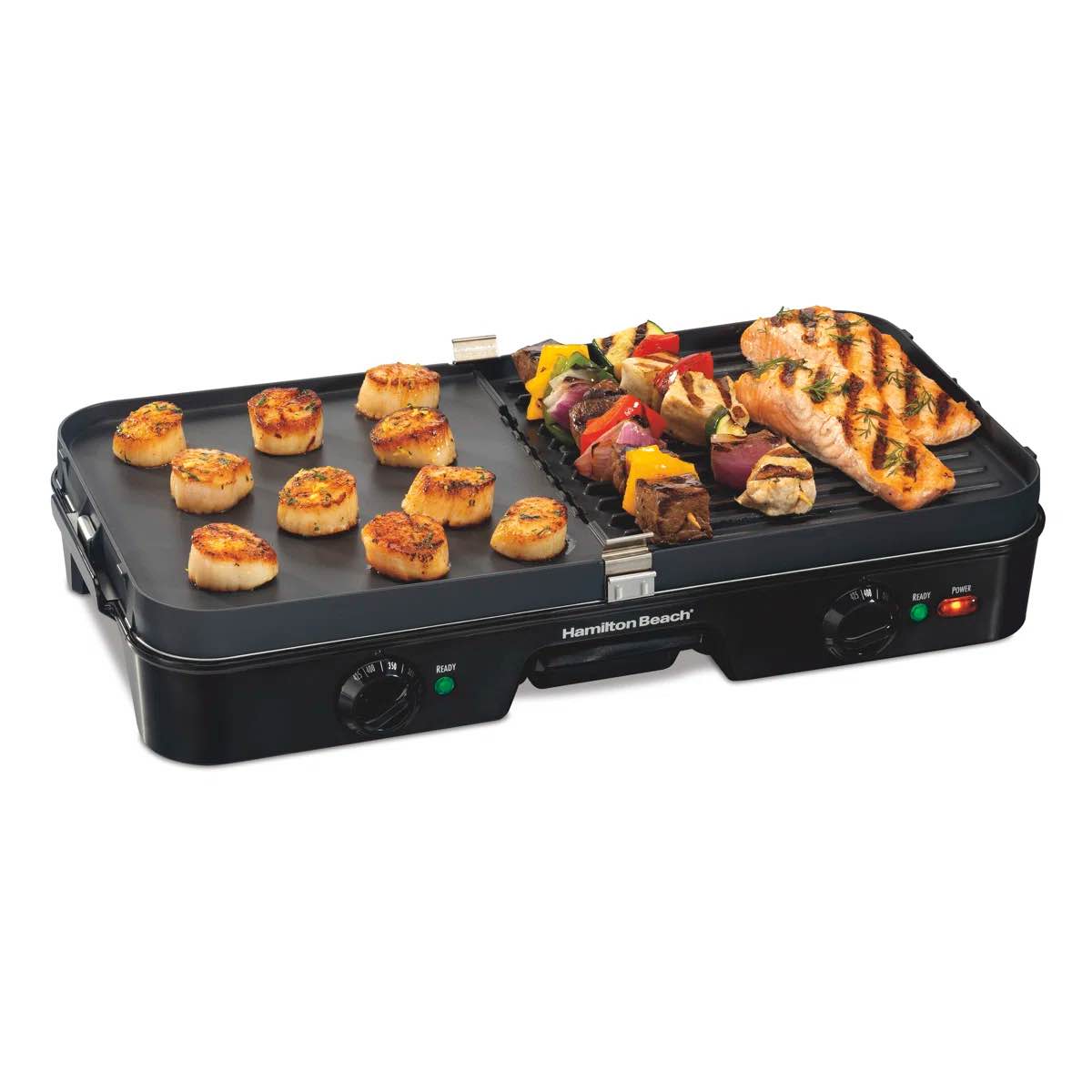 Hamilton beachA dual-zone grill/griddle