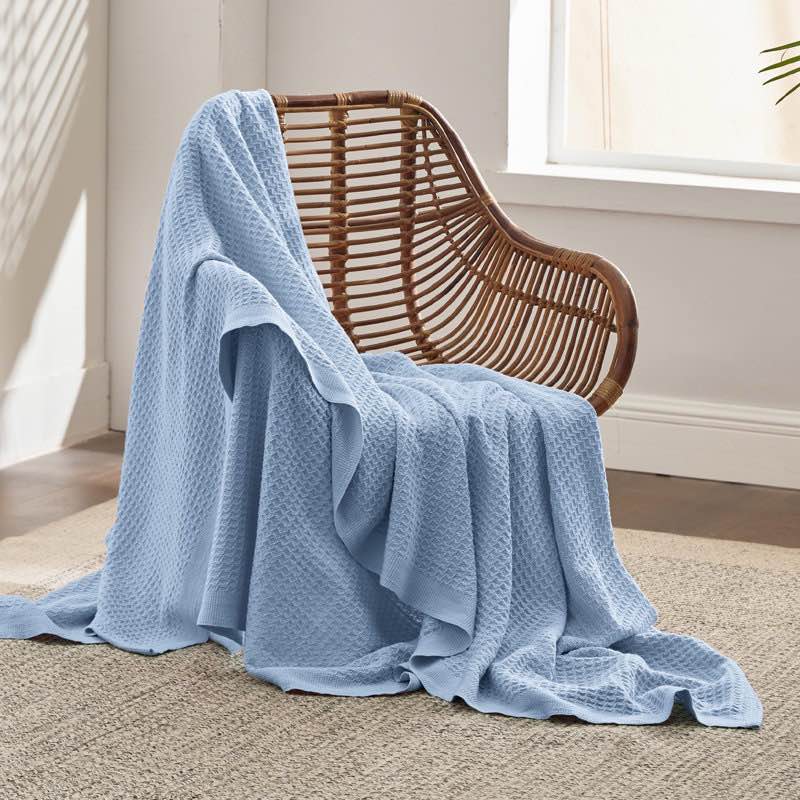 Essential Collection Bedsure 406gsm 100% Cotton Blanket Breathable 