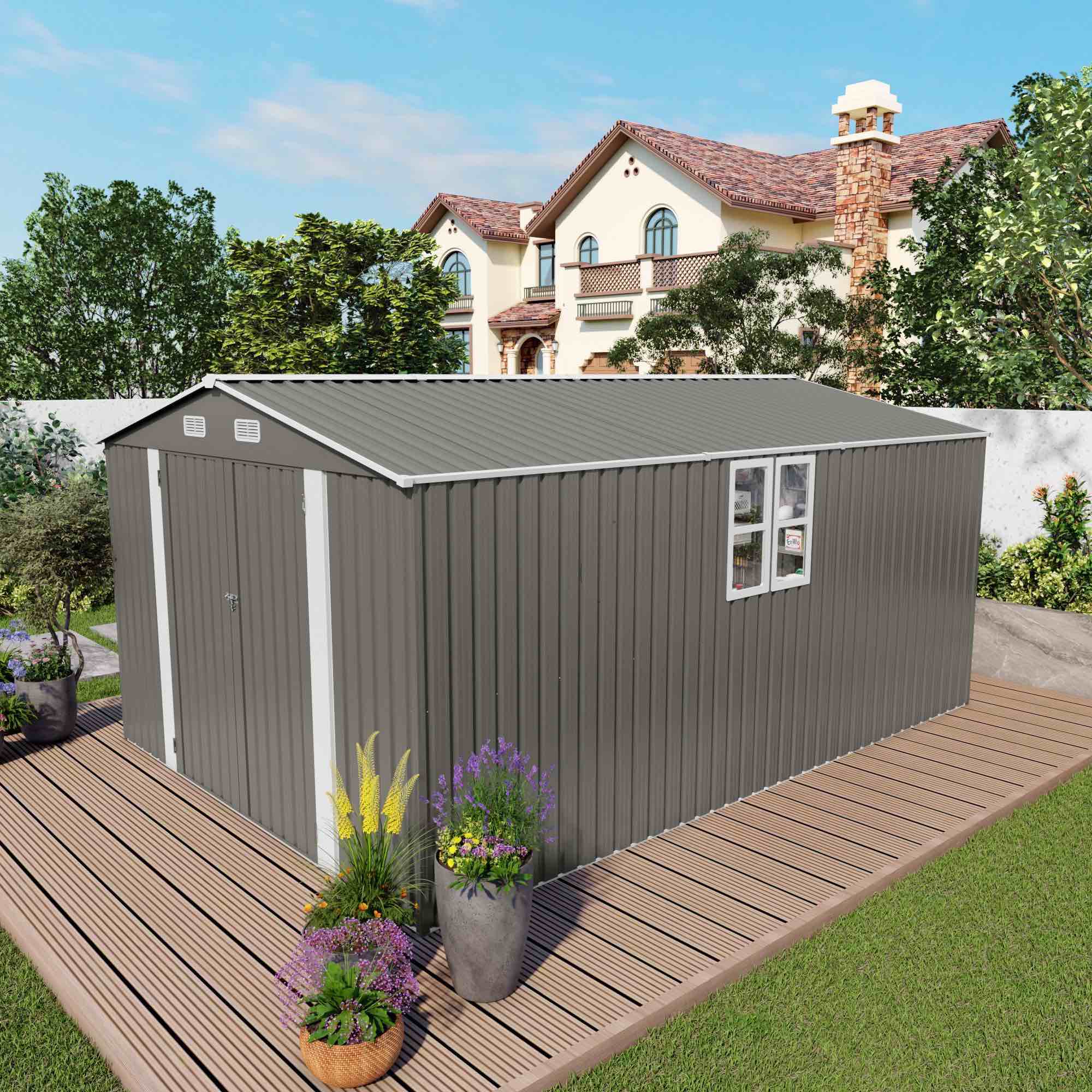 Outdoor Storage Shed 10x14 W3213P321403