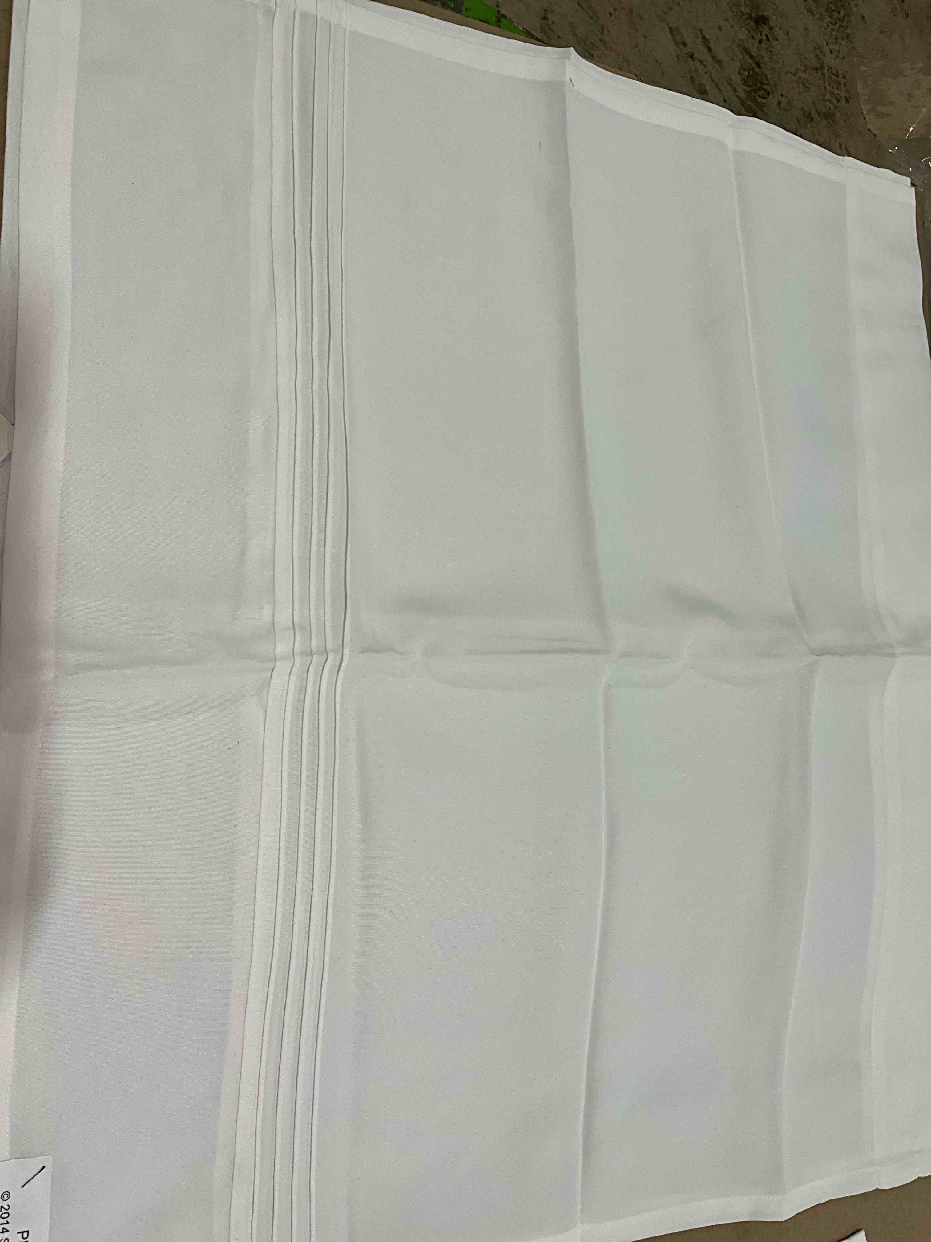 Saturday Knights White Curtains, 6Pc (4 Square Curtains, 2 Long Short Curtains)