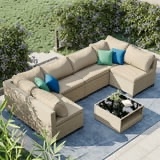 1 Piece Of A Rattan Sofa Set