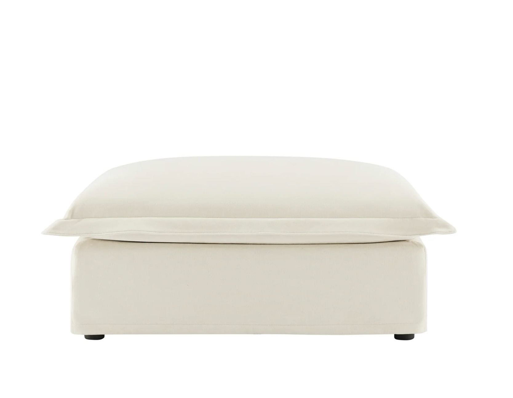 Koala Ottoman - Cream Chenille Seating, Luxurious Comfort & Modern Design for Your Living Space