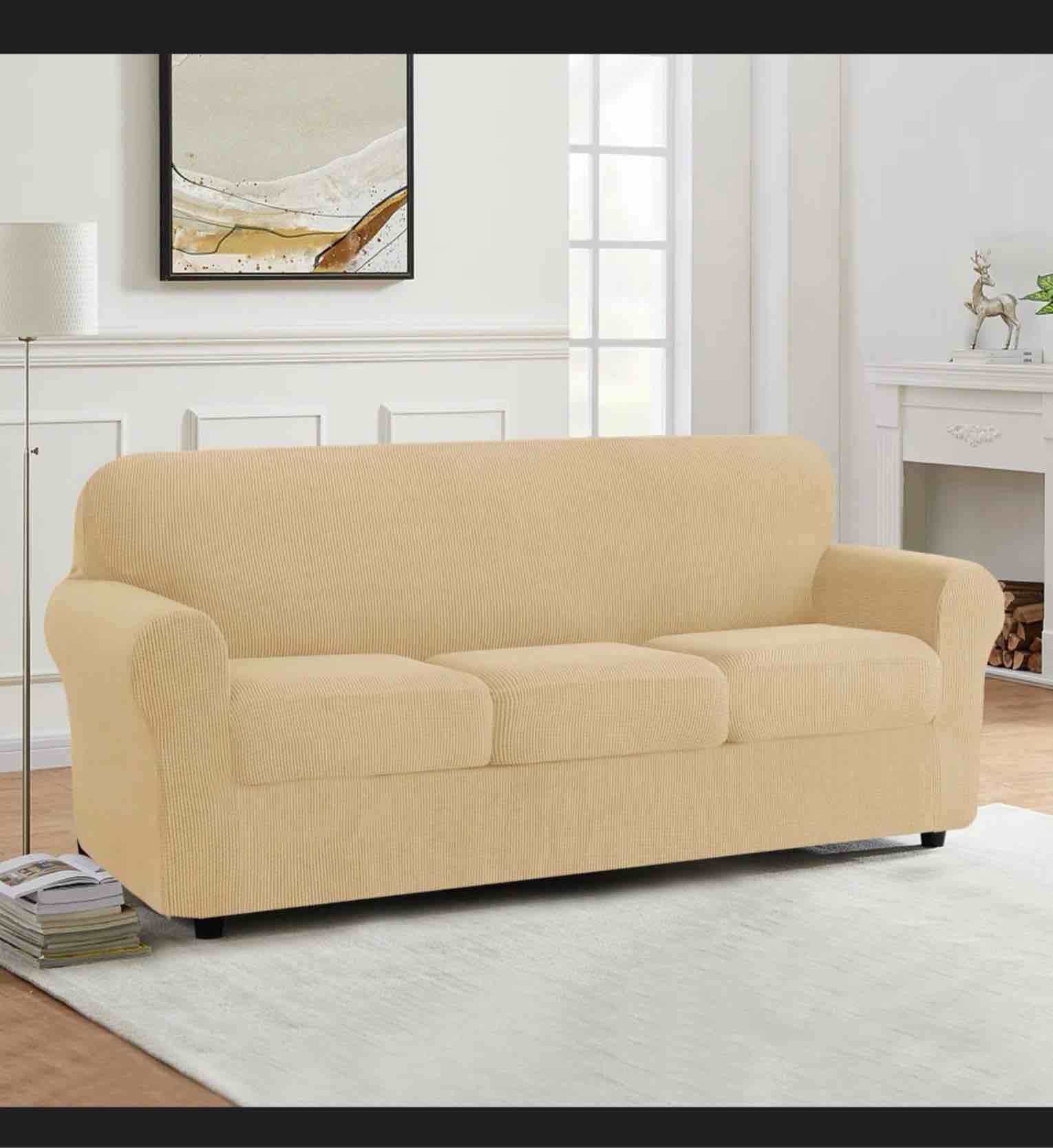 Pizarro Soft Stretch Separate Box Cushion Sofa Slipcover