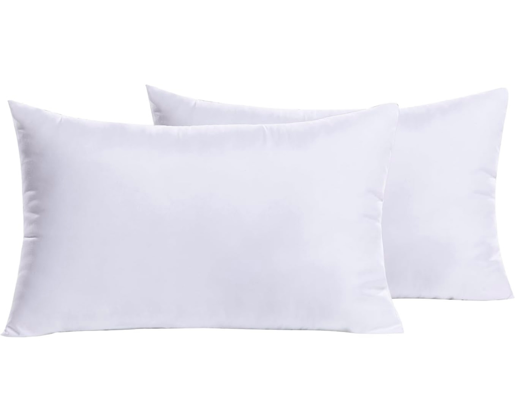 MIULEE Set of 2 Throw Pillow Inserts Hypoallergenic Premium Pillow Stuffer Rectangle Form for Decorative Cushion Bed Couch Sofa 12x18 Inch