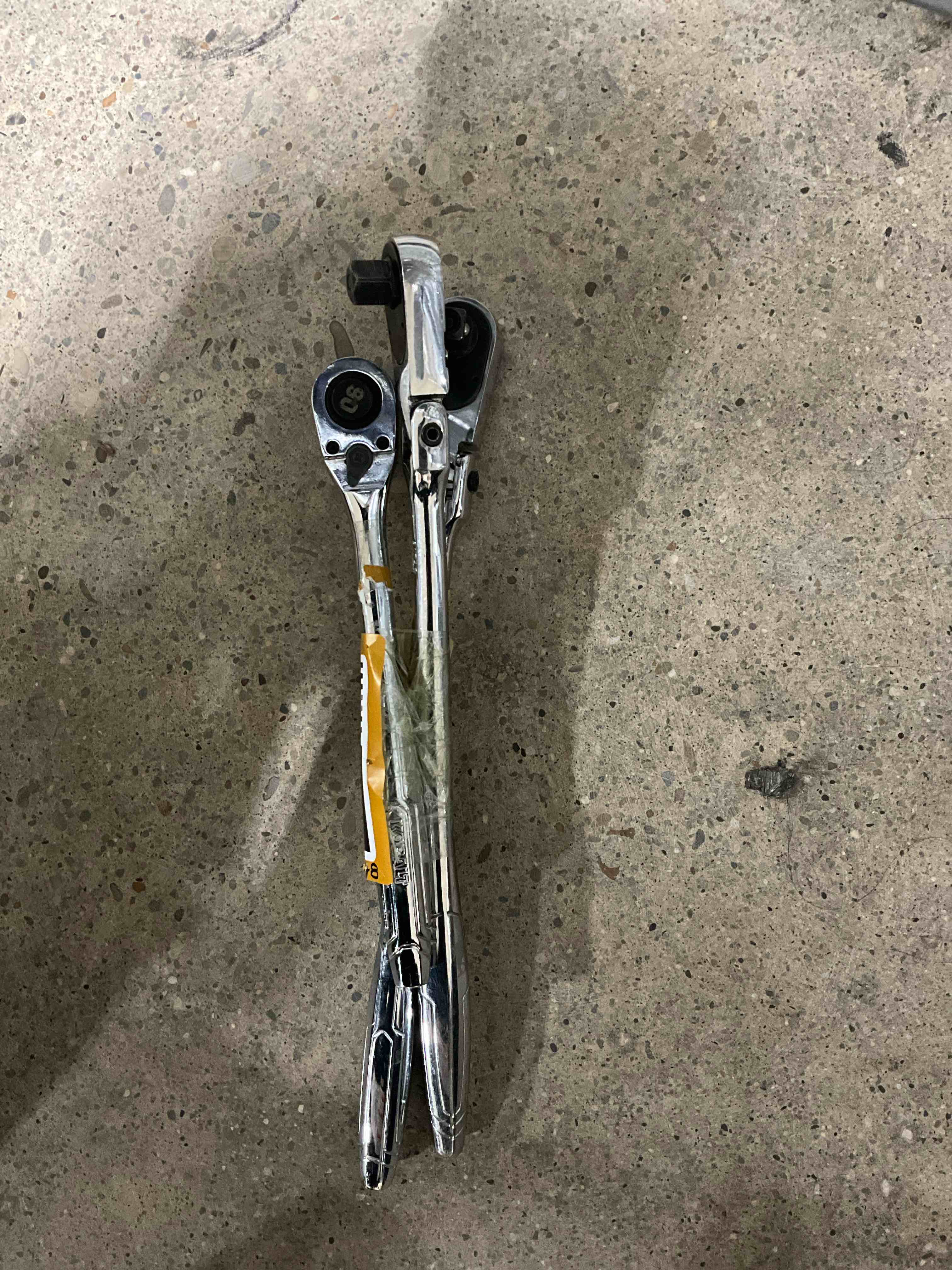 3 PCS… Kobalt 90 -Tooth 1/4… 3/8…in Drive Full polish Handle Flexible Head Ratchet Item