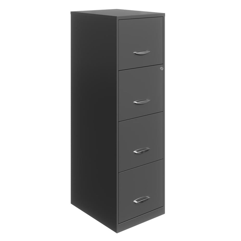 4-Drawer Grey File Cabinet