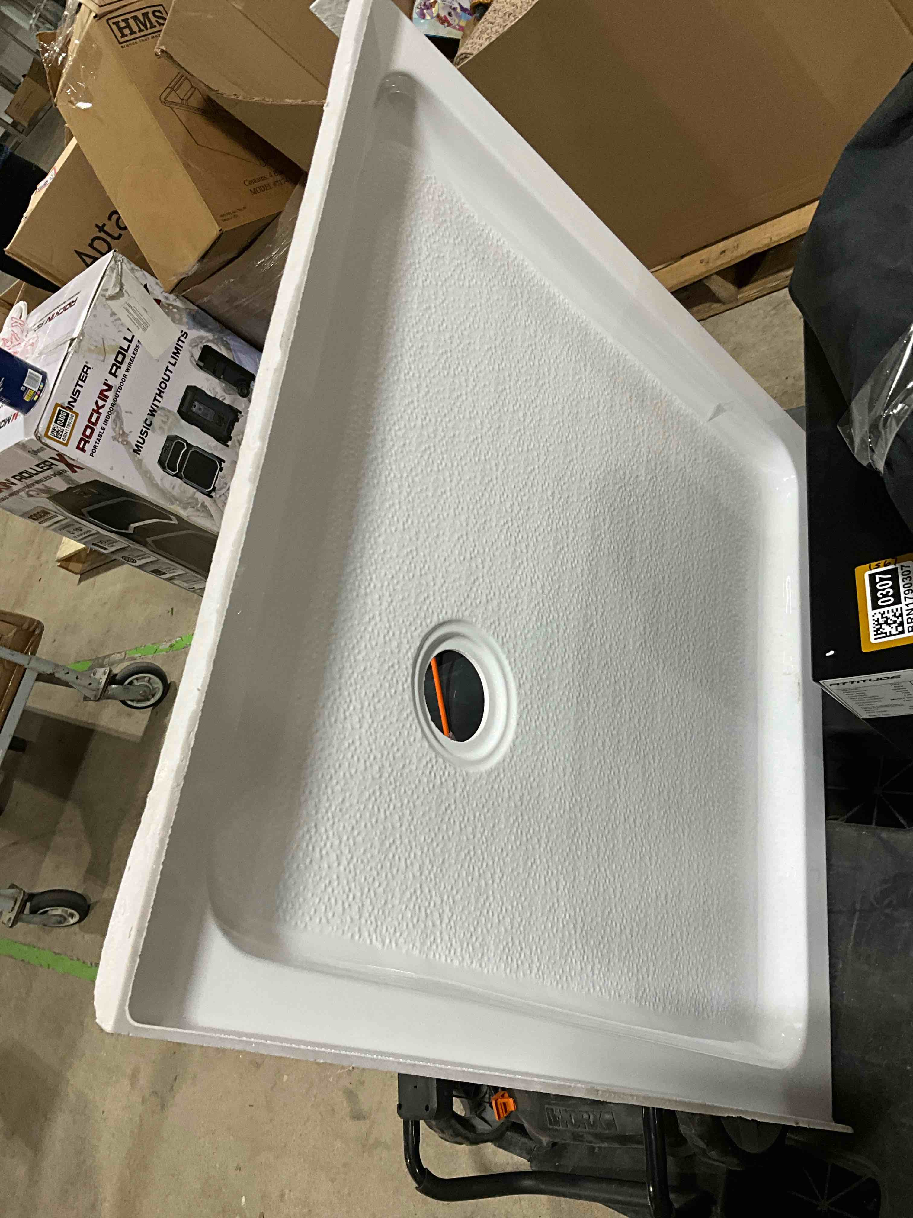 Square Shower Base White