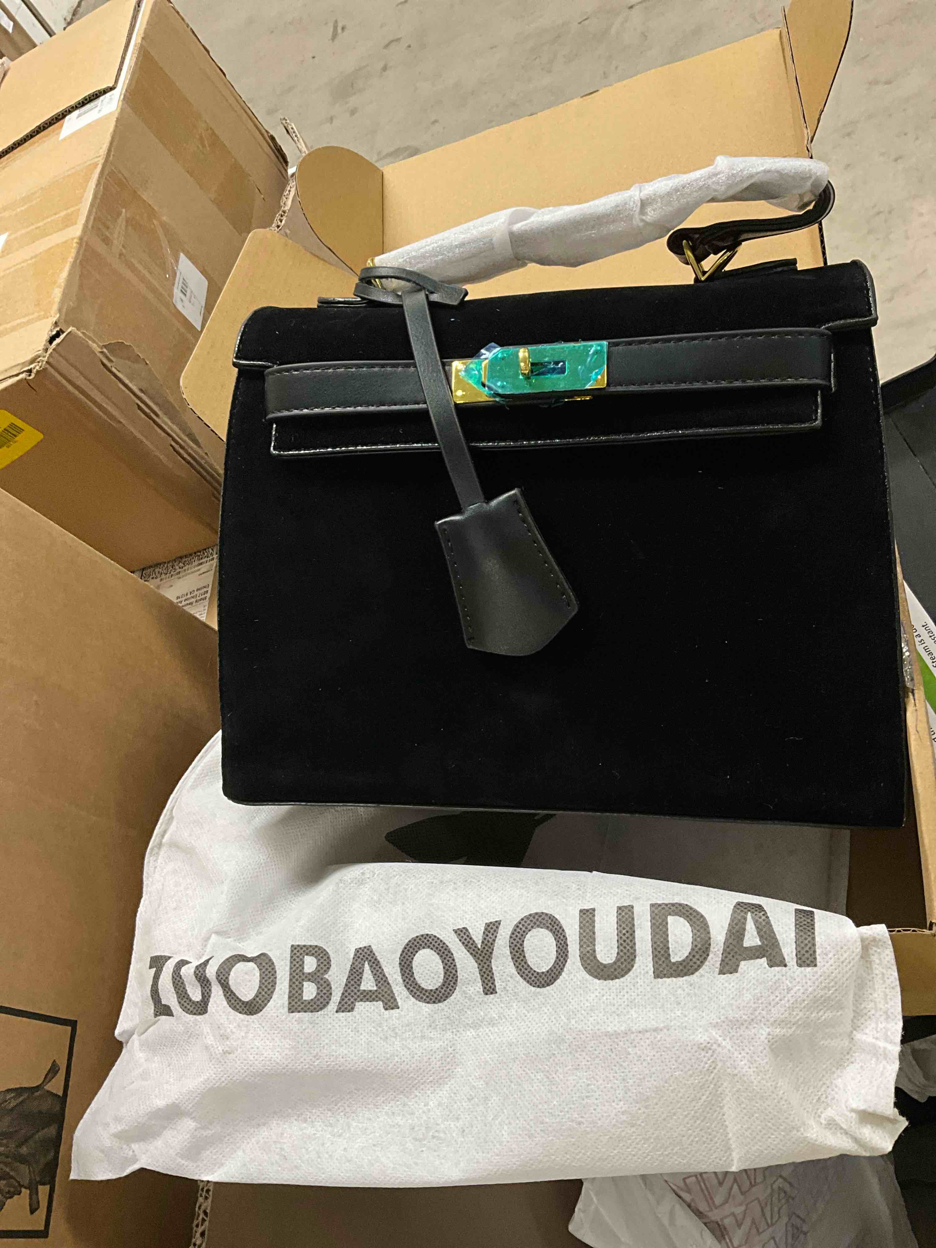 Black Velvet Purse