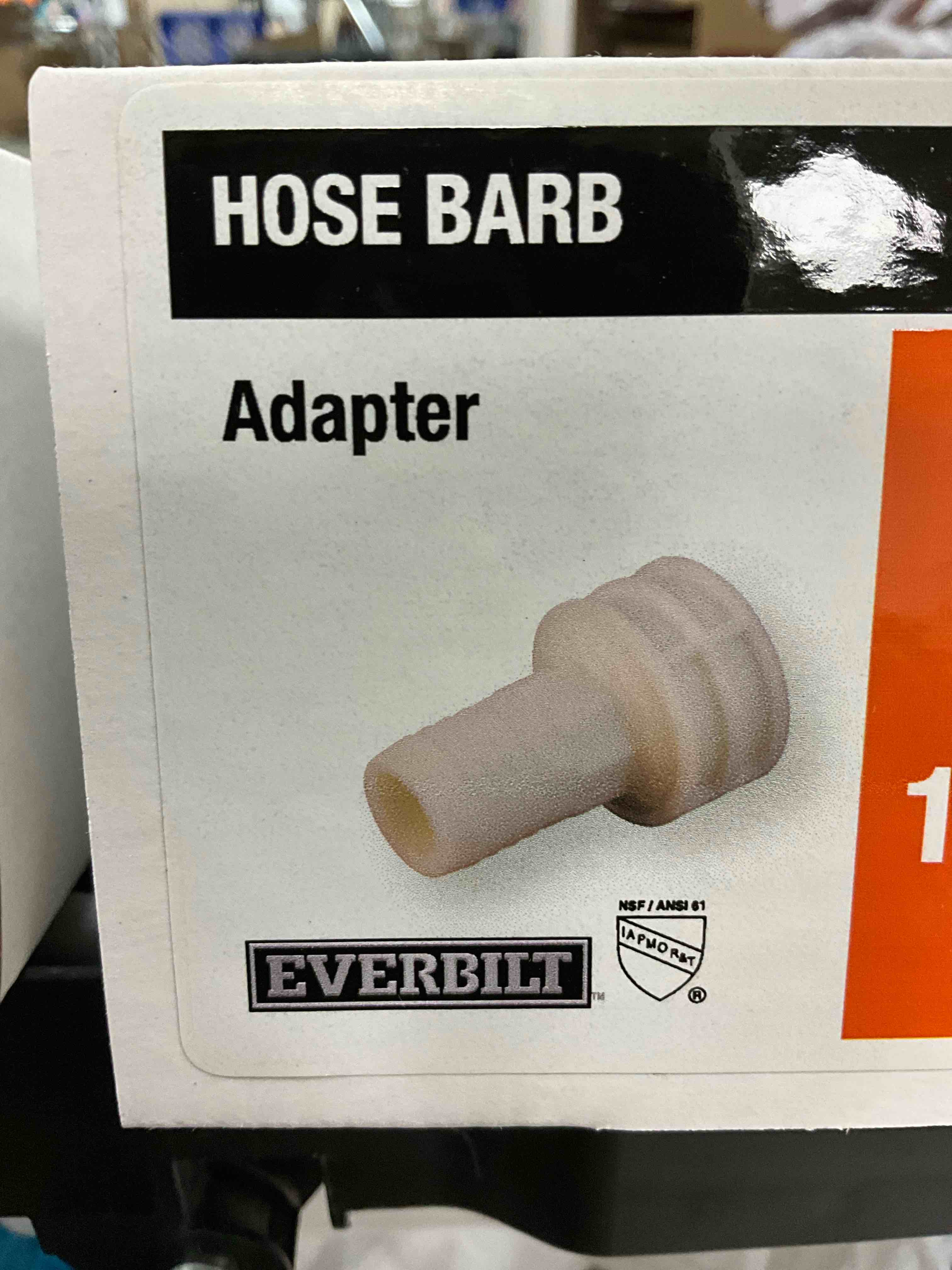 Everbilt Hose Barb adapter 1-1/2” ID X 1-1/2” FIP (8pc)