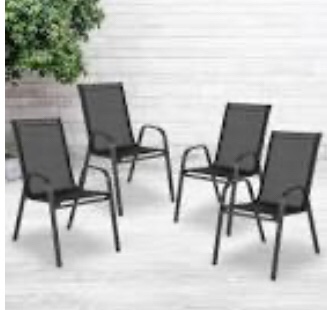 patio chairs black
