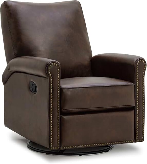 Annettia 36.6'' Wide Modern Super Soft Vegan Leather Manual Recliner