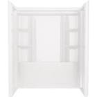 60 in. x 32 in. 2-Piece Direct-to-Stud Alcove Shower Wall Kit in White