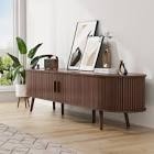 Chader 69'' W Storage Credenza 69" TV Stand for TVs up to 75", Media Television Console Table With Drawers And Storage Shelves Designed, Wood Entertainment Center For Living Room And Bedroom, Media Console Modern TV Console Table Walnut TV Stand