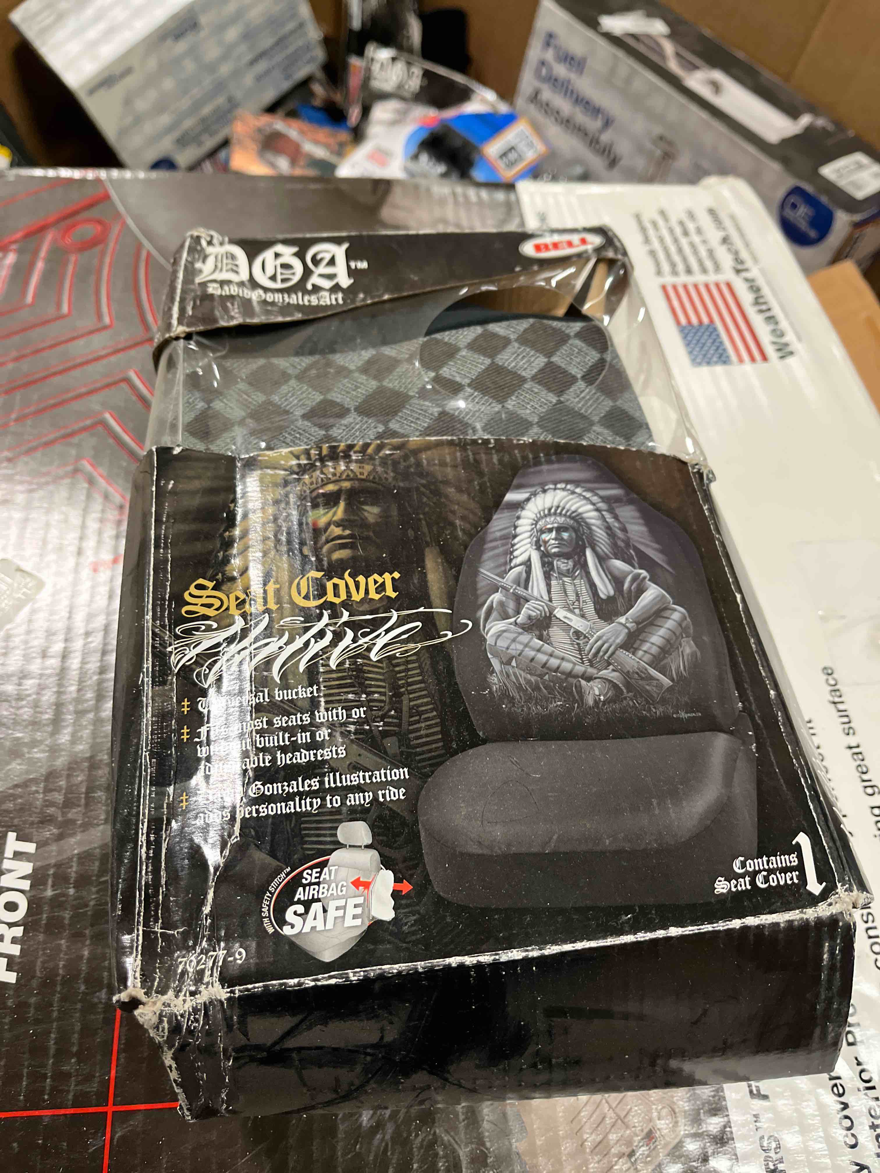 Bell Automotive 22-1-70277-9 David Gonzales Universal Bucket Seat Cover  Native Design