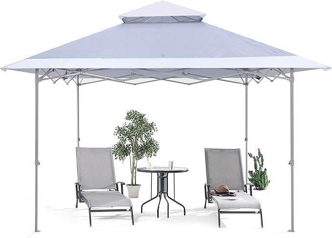 (image similar )(color blue )ABCCANOPY Easy Set-up 13x13 Canopy Tent 169 sq.ft Sun Shade Khaki