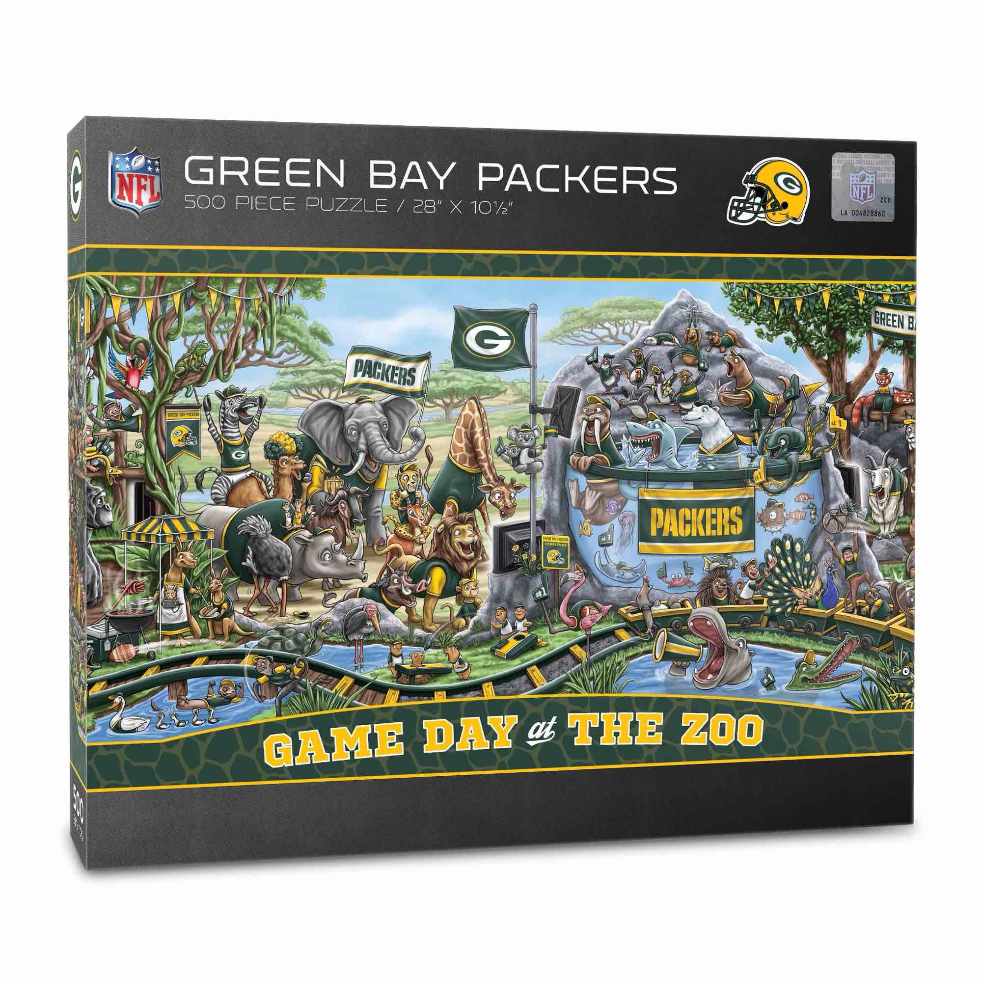 YouTheFan NFL Green Bay Packers Game Day at the Zoo - 500 pc Puzzle