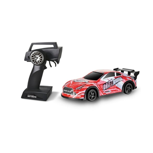Drift Master Remote Control Car, Red and White, 1:24 Scale RC Drift Racing Vehicle