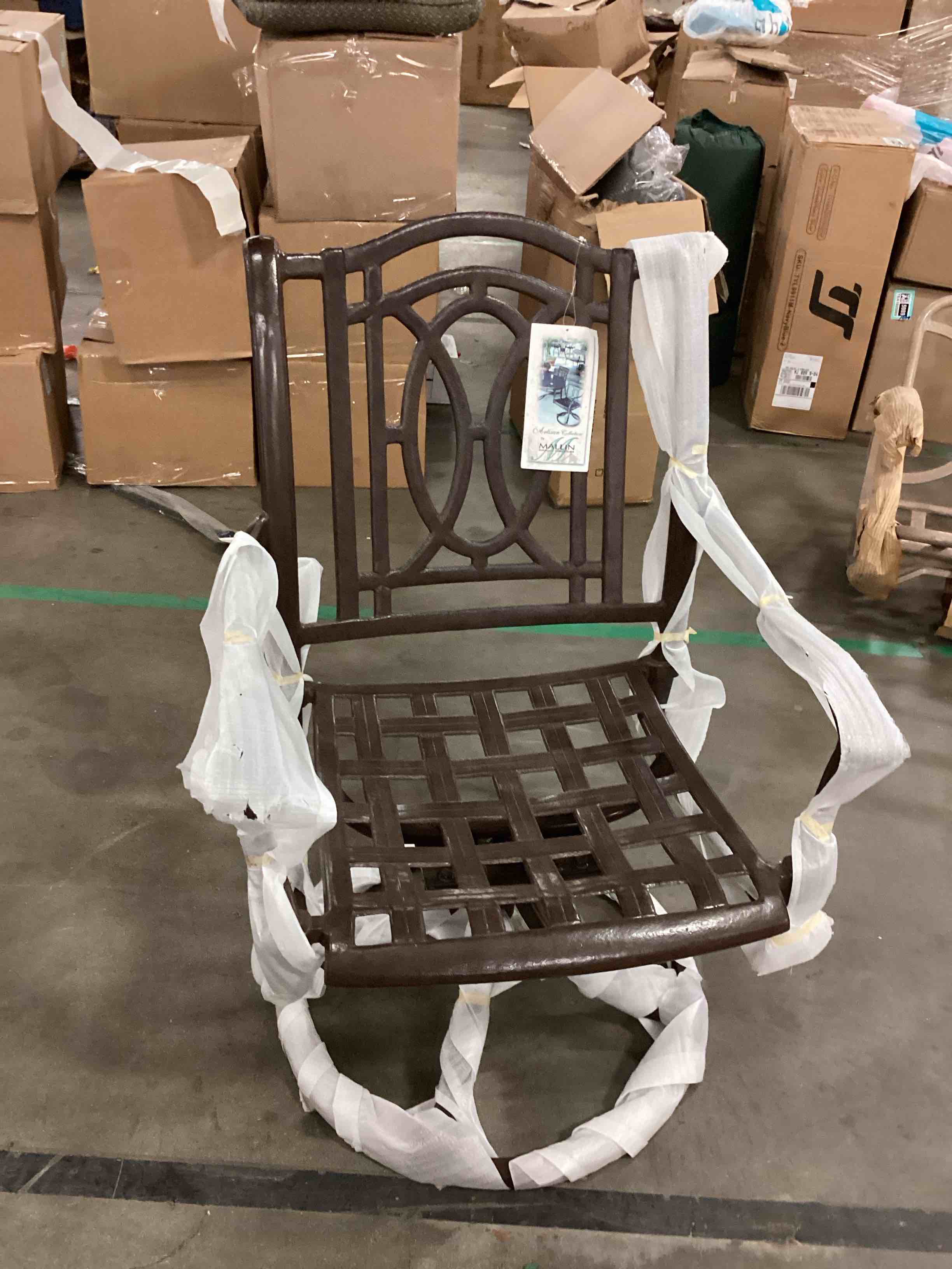 Artisan Collection Outdoor Swivel Rocking Chair, Bronze By Mallin Casual Furniture 