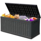 230 Gallon Resin Outdoor Deck Box Waterproof, Extra Large Patio Storage Box  *** SEE DESCRIPTION ***