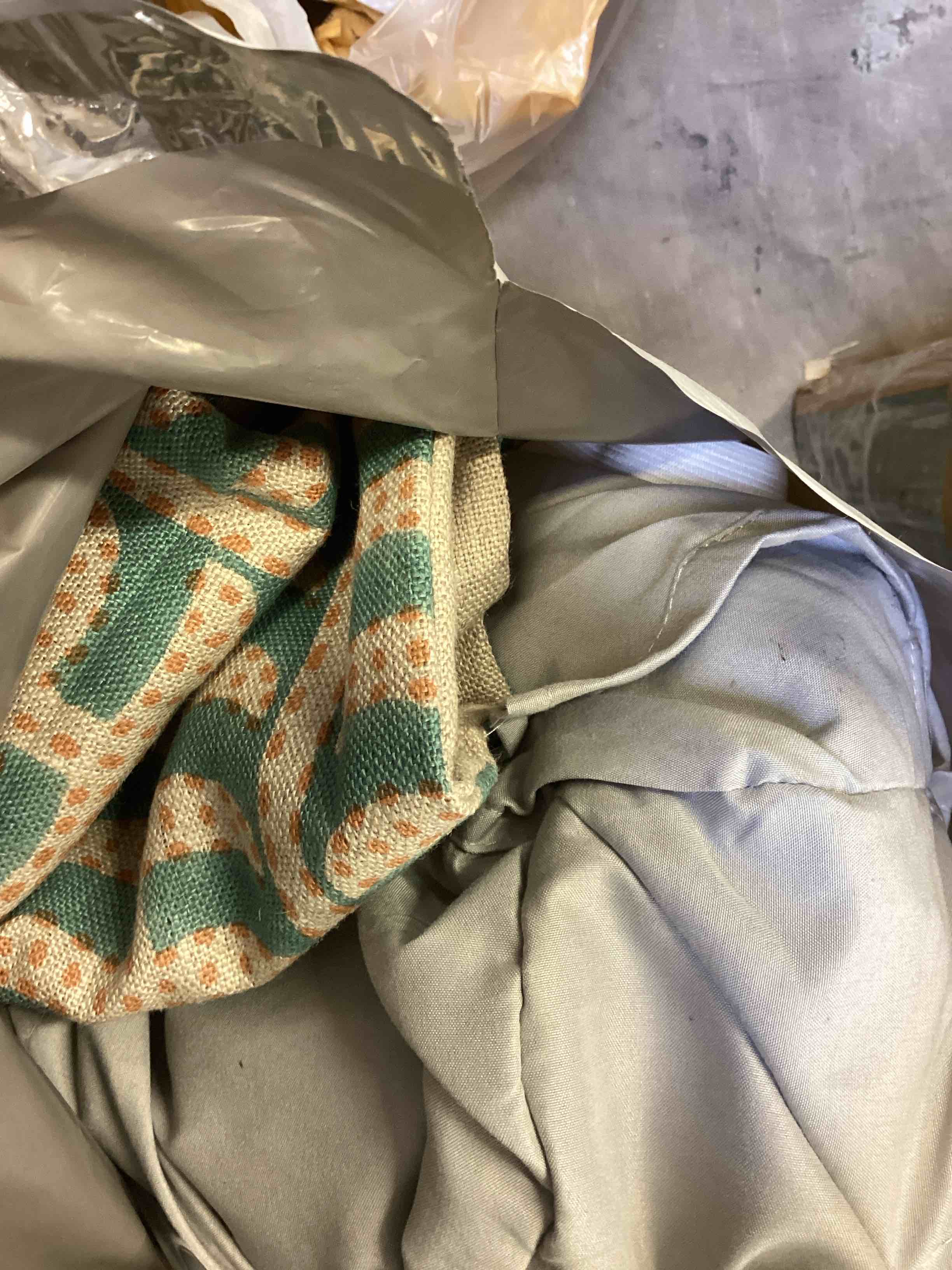 Assorted Pillow, covers for patio sofa, curtain rod, etc.