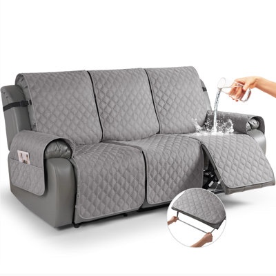 wildee 3 seater waterproof recliner chair cover sofa covers with poc