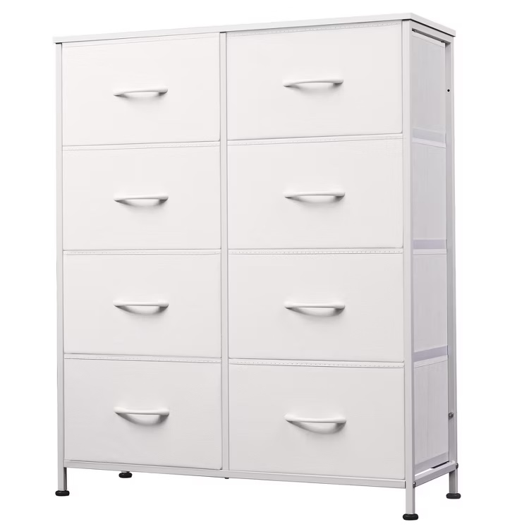 tall. fabric dresser with 8 drawers for bedroom storage tower with 