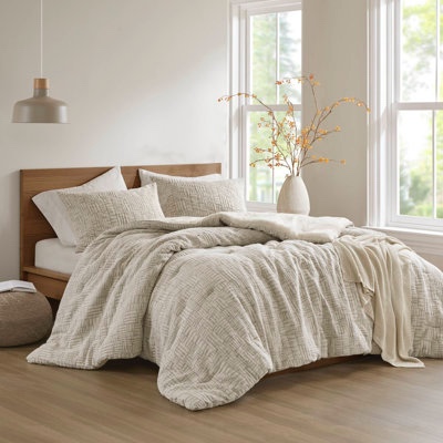 Harper oversized cotton matlasse comforter set 