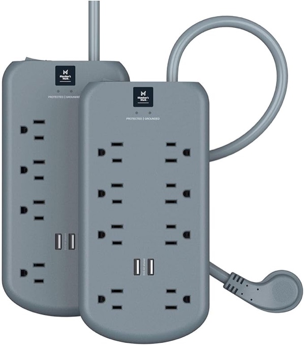 Member's Mark Surge Protector Bundle With USB (2-Pack)