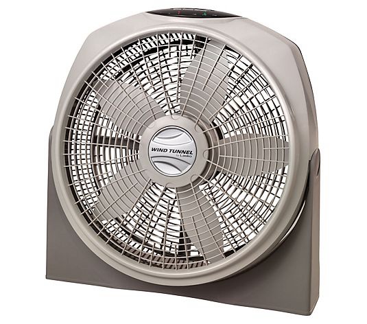 Lasko 20" Wind Tunnel 3-Speed Fan with Remote, A20700, Gray