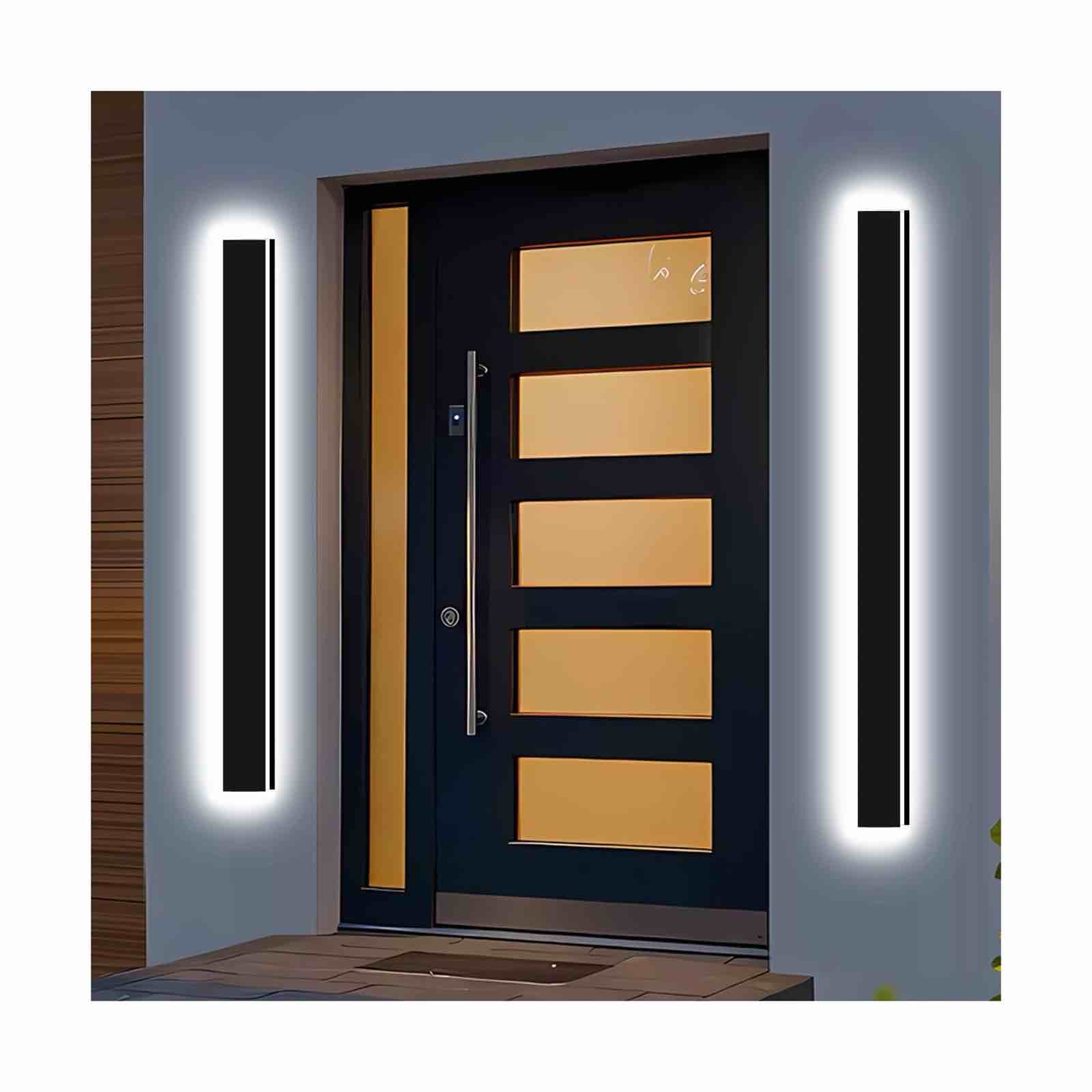 Picico 2PC 47in Modern Outdoor Lights,4.33 Inch Wide IP65 Waterproof Long Ext..