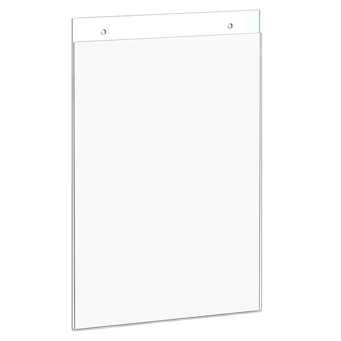 Staples Sign Holder, 8.5" x 11", Clear Acrylic