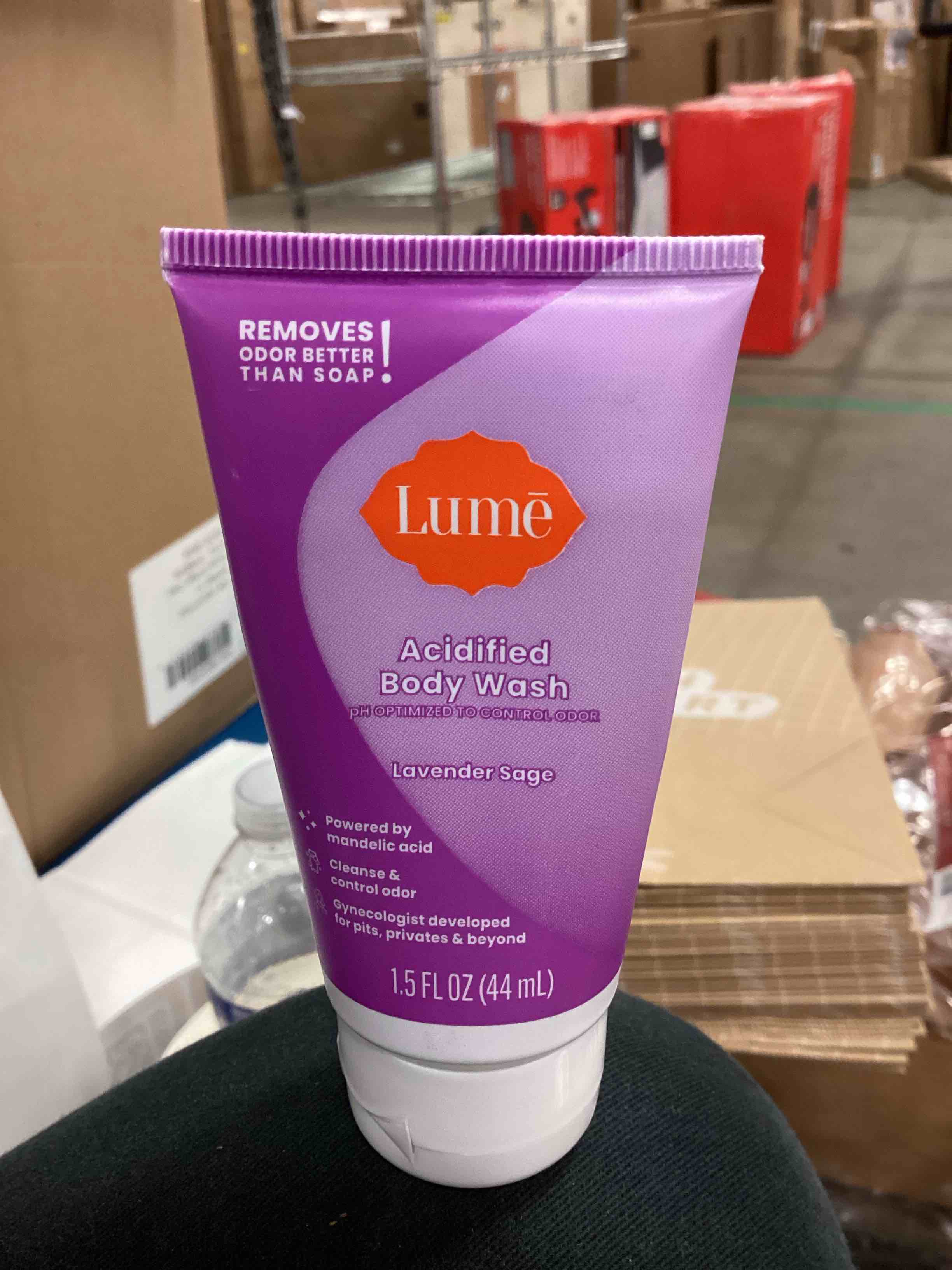 Lume Mini Tube Body Wash - Lavender - 1.5 fl oz