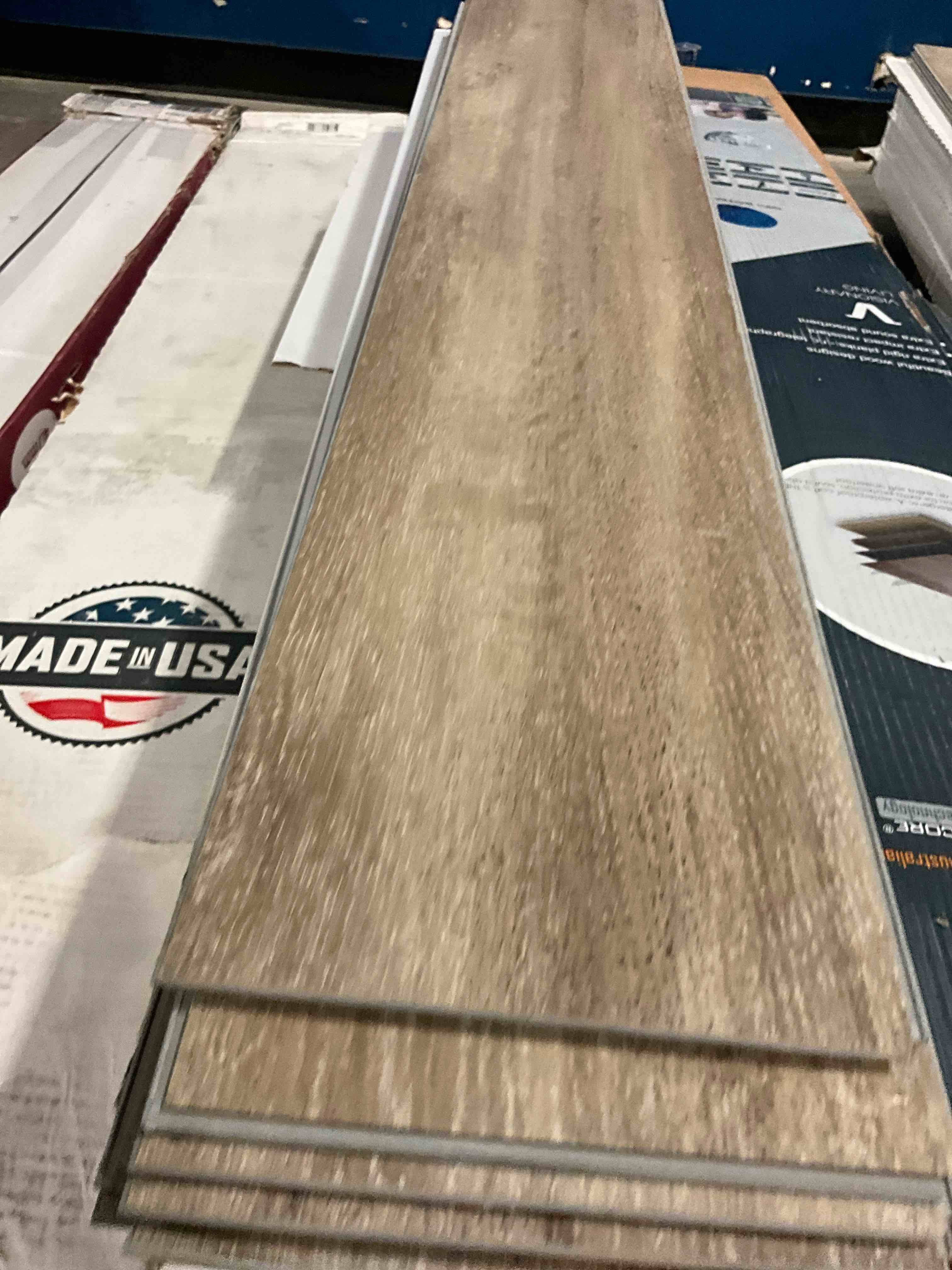 4 boxes 6” x 36”, 4mm flooring, 120 sq ft ( your bid per sq ft) 